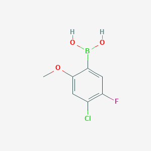 (4-Chloro-5-fluoro-2-methoxyphenyl)boronic acid