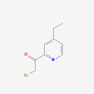 molecular formula C9H10BrNO B8522757 2-Bromoacetyl-4-ethylpyridine 