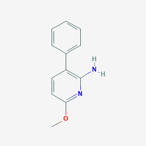 molecular formula C12H12N2O B8522763 6-Methoxy-3-phenyl-pyridin-2-yl-amine 