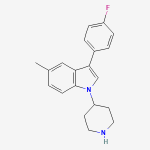 3-(4-Fluorophenyl)-5-methyl-1-(4-piperidyl)-1H-indole