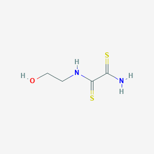 molecular formula C4H8N2OS2 B8522784 N~1~-(2-Hydroxyethyl)ethanebis(thioamide) CAS No. 10197-42-9