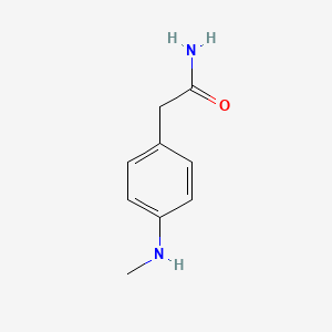 molecular formula C9H12N2O B8522808 2-(4-(Methylamino)phenyl)acetamide 