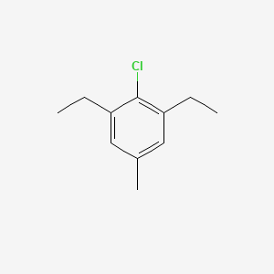 molecular formula C11H15Cl B8522835 1-Chloro-2,6-diethyl-4-methylbenzene 