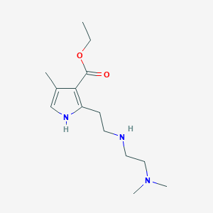 2-[2-(2-dimethylamino-ethylamino)-ethyl]-4-methyl-1H-pyrrole-3-carboxylic acid ethyl ester