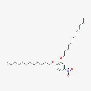 molecular formula C30H53NO4 B8522900 1,2-Bis(dodecyloxy)-4-nitrobenzene CAS No. 42244-54-2
