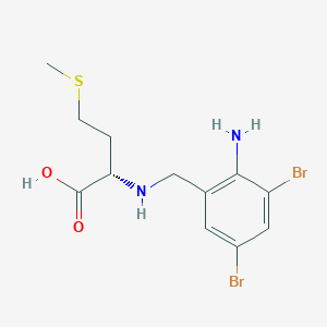 N-[(2-Amino-3,5-dibromophenyl)methyl]-L-methionine