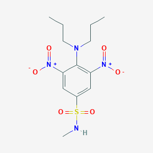 Benzenesulfonamide, 4-(dipropylamino)-N-methyl-3,5-dinitro-