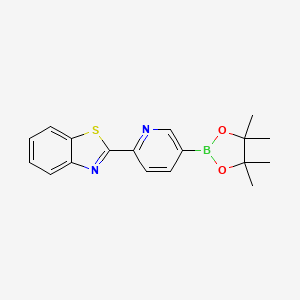 2-(5-(4,4,5,5-Tetramethyl-1,3,2-dioxaborolan-2-yl)pyridin-2-yl)benzo[d]thiazole