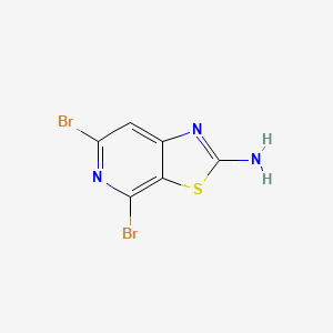 molecular formula C6H3Br2N3S B8523036 4,6-Dibromothiazolo[5,4-c]pyridin-2-amine 