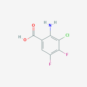 molecular formula C7H4ClF2NO2 B8523047 3-Chloro-4,5-difluoroanthranilic acid 