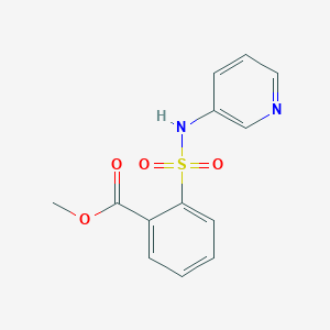 molecular formula C13H12N2O4S B8523121 Methyl 2-[(pyridin-3-ylamino)sulfonyl]benzoate 