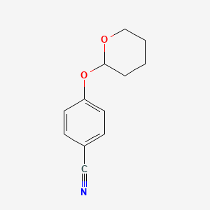 molecular formula C12H13NO2 B8523150 4-(Tetrahydropyran-2-yloxy)benzonitrile 