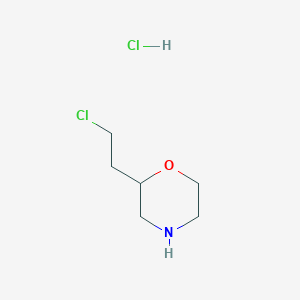 molecular formula C6H13Cl2NO B8523241 2-(Chloro-ethyl)-morpholine hydrochloride 