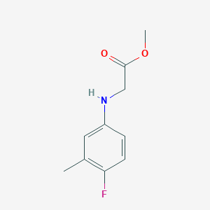 molecular formula C10H12FNO2 B8523244 N-(4-Fluoro-3-methylphenyl)glycine methyl ester 