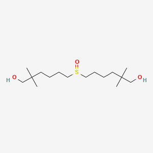 molecular formula C16H34O3S B8523307 1-Hexanol, 6,6'-sulfinylbis[2,2-dimethyl- CAS No. 412953-74-3