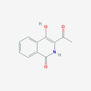 molecular formula C11H9NO3 B8523333 3-acetyl-4-hydroxyisoquinolin-1(2H)-one 