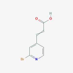 molecular formula C8H6BrNO2 B8523353 3-(2-Bromo-pyridin-4-YL)-acrylic acid 