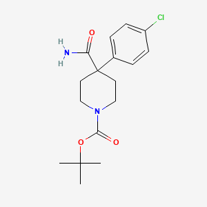 4-Carbamoyl-4-(4-chloro-phenyl)-piperidine-1-carboxylic acid tert-butyl ester