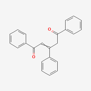 molecular formula C23H18O2 B8523360 2-Pentene-1,5-dione, 1,3,5-triphenyl- CAS No. 23800-57-9