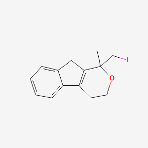 1-(Iodomethyl)-1-methyl-1,3,4,9-tetrahydroindeno[2,1-c]pyran