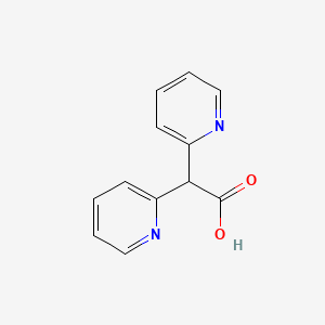 molecular formula C12H10N2O2 B8523501 Bis(2-pyridyl)acetic acid 