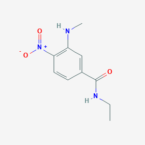 molecular formula C10H13N3O3 B8523509 N-ethyl-3-(methylamino)-4-nitrobenzamide 