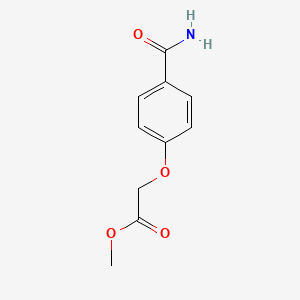 molecular formula C10H11NO4 B8523525 4-Aminocarbonylphenoxyacetic acid methylester 