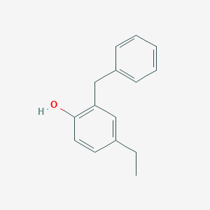 molecular formula C15H16O B8523529 2-Benzyl-4-ethylphenol CAS No. 61516-21-0