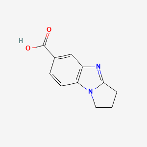 molecular formula C11H10N2O2 B8523538 2,3-dihydro-1H-pyrrolo[1,2-a]benzimidazole-6-carboxylic acid 