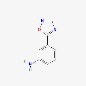 molecular formula C8H7N3O B8523559 3-(1,2,4-Oxadiazol-5-yl)phenyl amine 