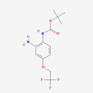 Carbamic acid,n-[2-amino-4-(2,2,2-trifluoroethoxy)phenyl]-,1,1-dimethylethyl ester