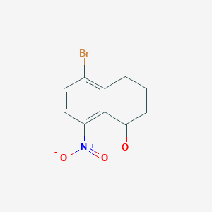molecular formula C10H8BrNO3 B8523594 5-bromo-3,4-dihydro-8-nitro-2H-naphthalen-1-one 