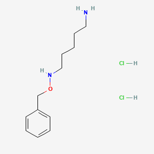 molecular formula C12H22Cl2N2O B8523619 N-Benzyloxy-1,5-pentanediamine dihydrochloride 