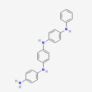 molecular formula C24H22N4 B8523646 1,4-Benzenediamine, N-(4-aminophenyl)-N'-[4-(phenylamino)phenyl]- CAS No. 80471-61-0