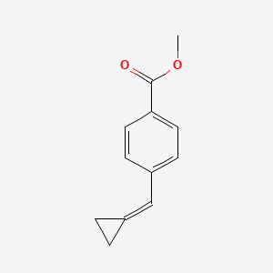 molecular formula C12H12O2 B8523661 Methyl 4-(cyclopropylidenemethyl)benzoate 