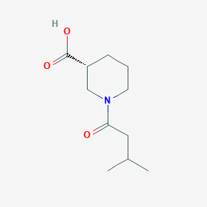 molecular formula C11H19NO3 B8523741 (R)-1-(3-methylbutanoyl)piperidine-3-carboxylic acid 