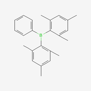 molecular formula C24H27B B8523759 Borane, phenylbis(2,4,6-trimethylphenyl)- CAS No. 65881-97-2