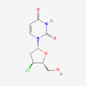 molecular formula C9H11ClN2O4 B8523773 3'-Chloro-2',3'-dideoxyuridine CAS No. 55207-78-8