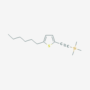 B8523792 [(5-Hexylthiophen-2-yl)ethynyl](trimethyl)silane CAS No. 880491-25-8