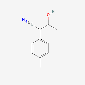 molecular formula C11H13NO B8523872 2-(4-Methylphenyl)-3-hydroxybutanenitrile 