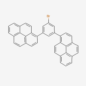 molecular formula C38H21Br B8523905 3,5-Dipyrenylbromobenzene CAS No. 919791-93-8