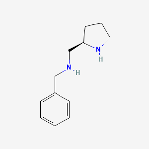 molecular formula C12H18N2 B8523931 1-phenyl-N-[(2R)-pyrrolidin-2-ylmethyl]methanamine 