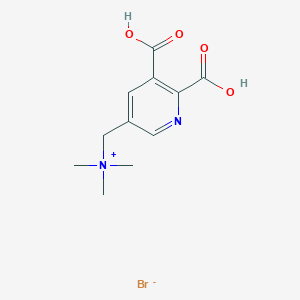 B8523955 3-Pyridinemethanaminium, 5,6-dicarboxy-N,N,N-trimethyl-, bromide CAS No. 189952-62-3