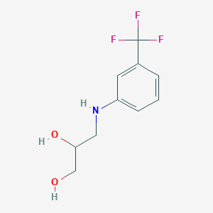 molecular formula C10H12F3NO2 B8523962 1-(M-Trifluoromethyl phenylamino)-2,3-propanediol 