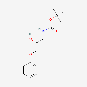 B8524031 tert-butyl N-(2-hydroxy-3-phenoxypropyl)carbamate CAS No. 121282-71-1
