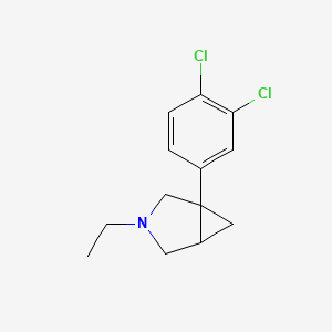 molecular formula C13H15Cl2N B8524072 1-(3,4-Dichlorophenyl)-3-ethyl-3-azabicyclo[3.1.0]hexane CAS No. 760128-65-2