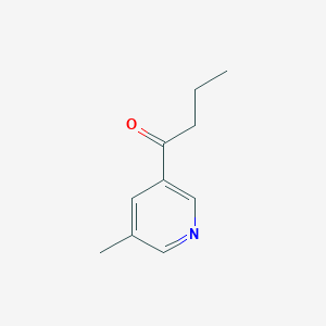 molecular formula C10H13NO B8524117 1-(5-Methylpyridin-3-yl)butan-1-one 