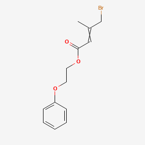 molecular formula C13H15BrO3 B8524122 2-Phenoxyethyl 4-bromo-3-methylbut-2-enoate CAS No. 60359-33-3