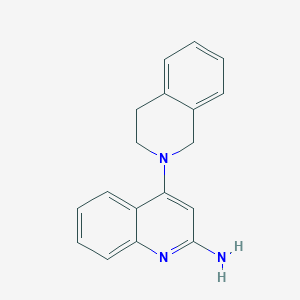 4-(3,4-Dihydroisoquinolin-2(1H)-yl)quinolin-2-amine