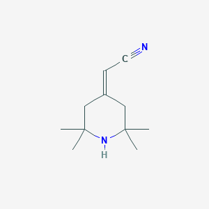 molecular formula C11H18N2 B8524182 (2,2,6,6-Tetramethylpiperidin-4-ylidene)acetonitrile CAS No. 53049-62-0